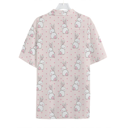 Cute Rabbit Pattern Print Hawaiian Shirt