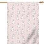 Cute Rabbit Pattern Print House Flag
