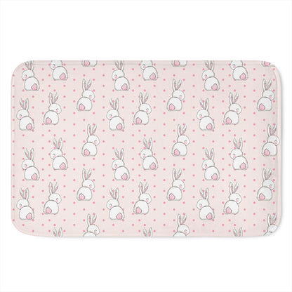 Cute Rabbit Pattern Print Indoor Door Mat