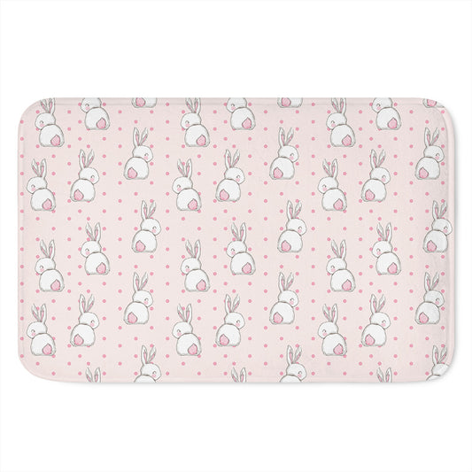 Cute Rabbit Pattern Print Indoor Door Mat