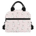 Cute Rabbit Pattern Print Insulated Lunch Bag