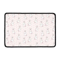 Cute Rabbit Pattern Print Kitchen Mat