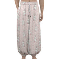 Cute Rabbit Pattern Print Lantern Pants