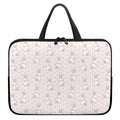 Cute Rabbit Pattern Print Laptop Sleeve With Handle