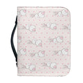 Cute Rabbit Pattern Print Leather Bible Cover
