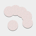 Cute Rabbit Pattern Print Leather Coaster Set