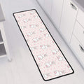 Cute Rabbit Pattern Print Long Kitchen Mat