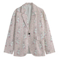 Cute Rabbit Pattern Print Men's Blazer