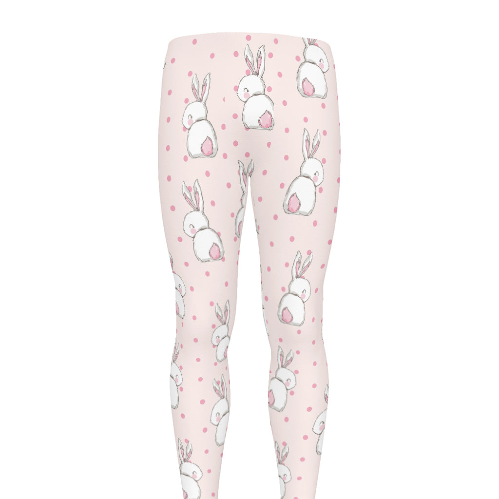 Cute Rabbit Pattern Print Men's leggings
