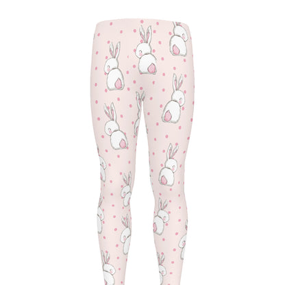 Cute Rabbit Pattern Print Men's leggings