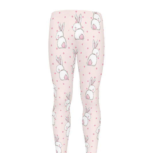 Cute Rabbit Pattern Print Men's leggings