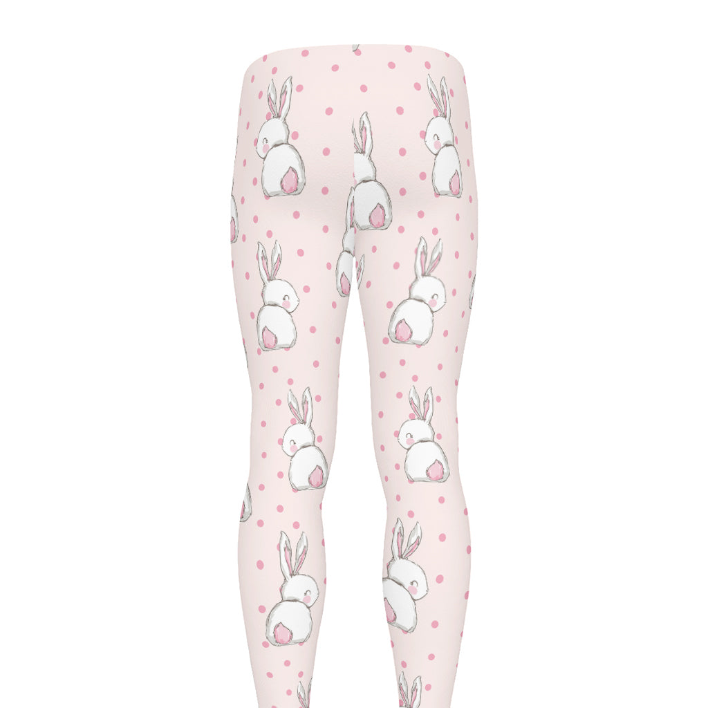 Cute Rabbit Pattern Print Men's leggings