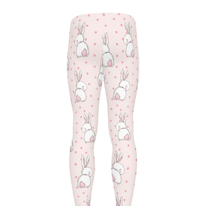 Cute Rabbit Pattern Print Men's leggings