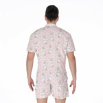 Cute Rabbit Pattern Print Men's Rompers