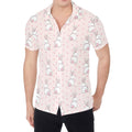 Cute Rabbit Pattern Print Men's Shirt