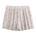 Cute Rabbit Pattern Print Mesh Shorts