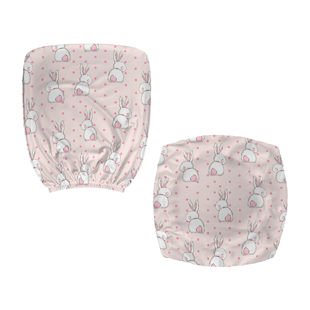 Cute Rabbit Pattern Print Office Chair Cover