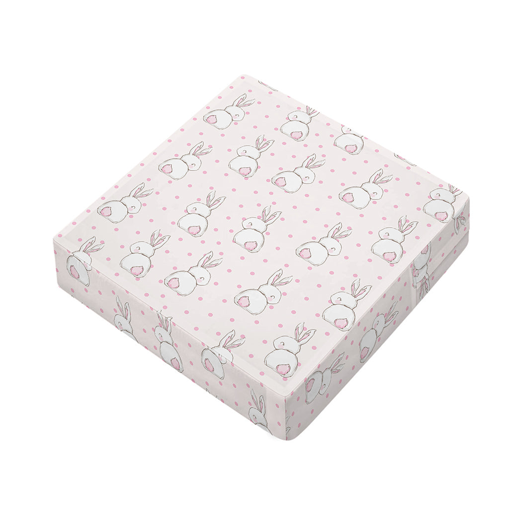 Cute Rabbit Pattern Print Outdoor Seat Cushion Cover