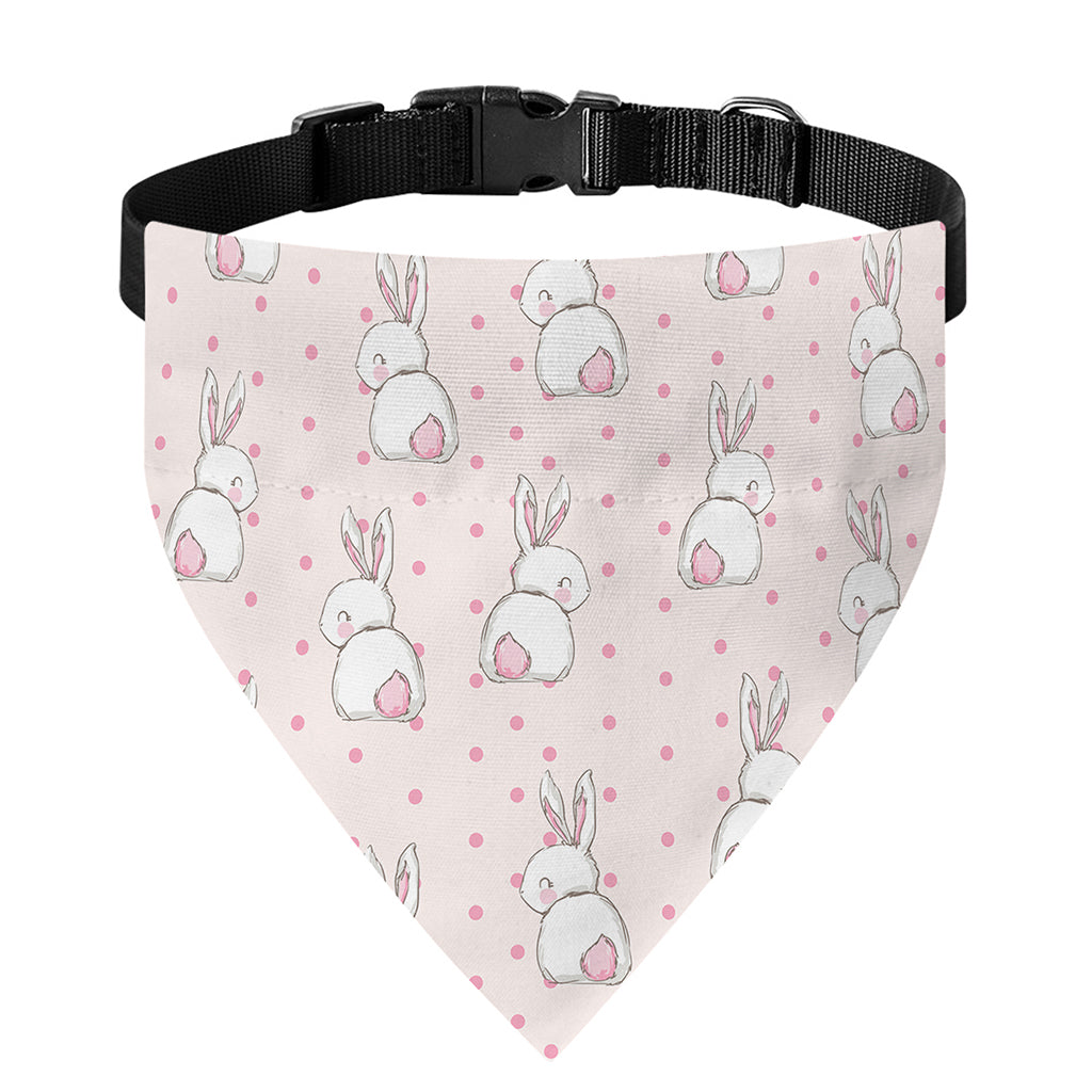 Cute Rabbit Pattern Print Over The Collar Dog Bandana