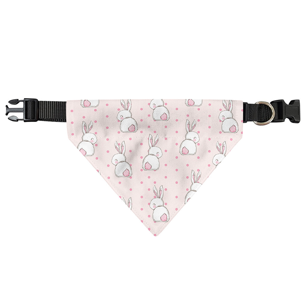 Cute Rabbit Pattern Print Over The Collar Dog Bandana