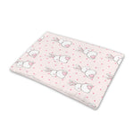 Cute Rabbit Pattern Print Pet Cooling Mat Cover