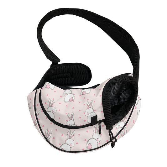 Cute Rabbit Pattern Print Pet Sling Carrier