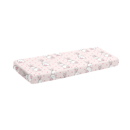 Cute Rabbit Pattern Print Piano Keyboard Cover