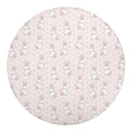 Cute Rabbit Pattern Print Round Blanket