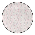 Cute Rabbit Pattern Print Round Floor Mat
