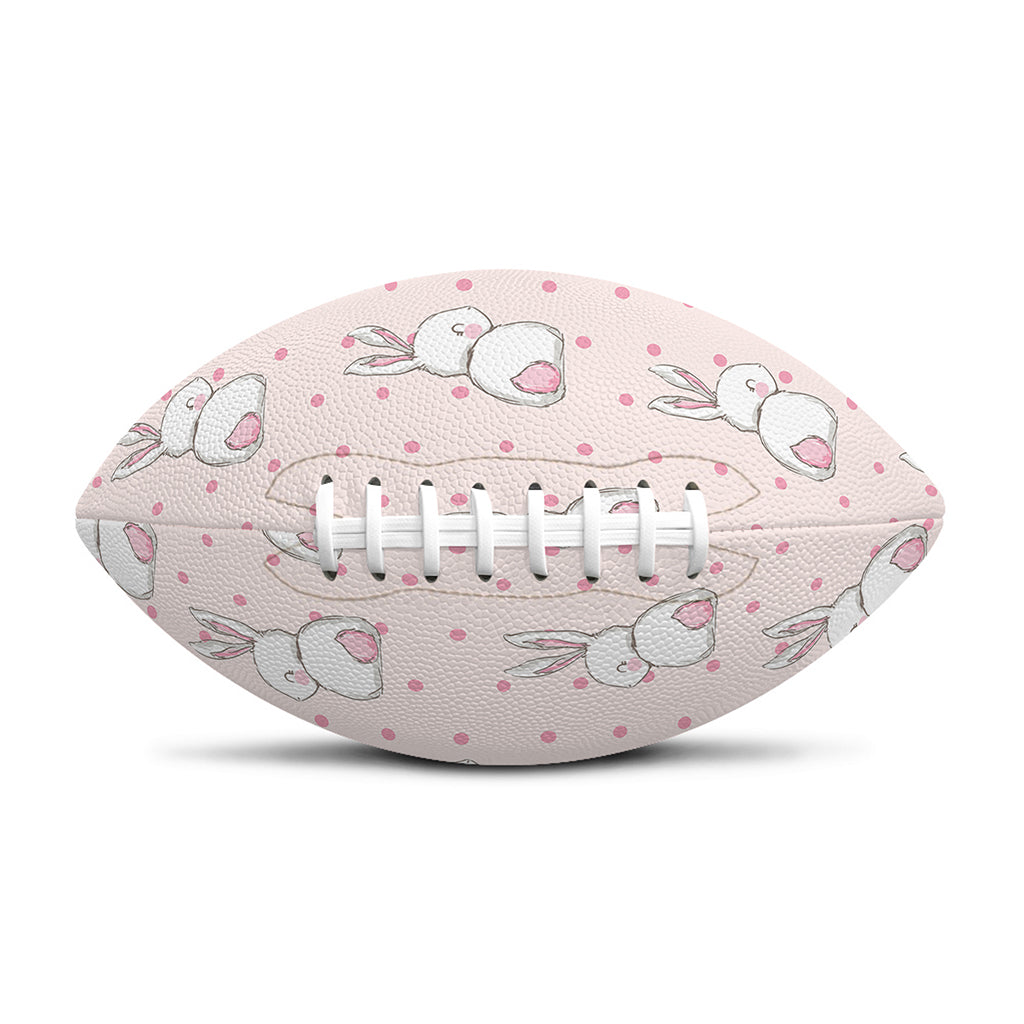 Cute Rabbit Pattern Print Rugby Ball