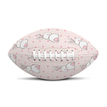 Cute Rabbit Pattern Print Rugby Ball