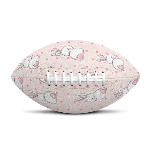 Cute Rabbit Pattern Print Rugby Ball