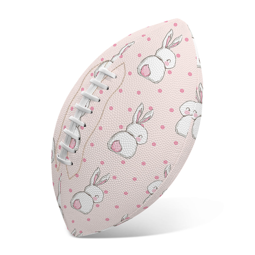 Cute Rabbit Pattern Print Rugby Ball