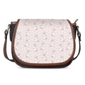 Cute Rabbit Pattern Print Saddle Bag