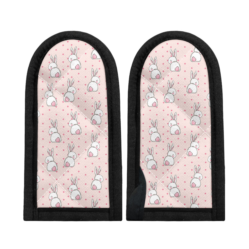 Cute Rabbit Pattern Print Skillet Handle Cover