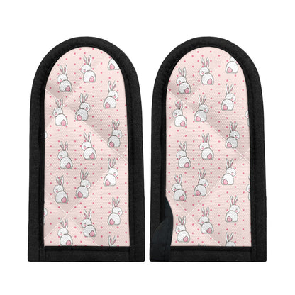 Cute Rabbit Pattern Print Skillet Handle Cover