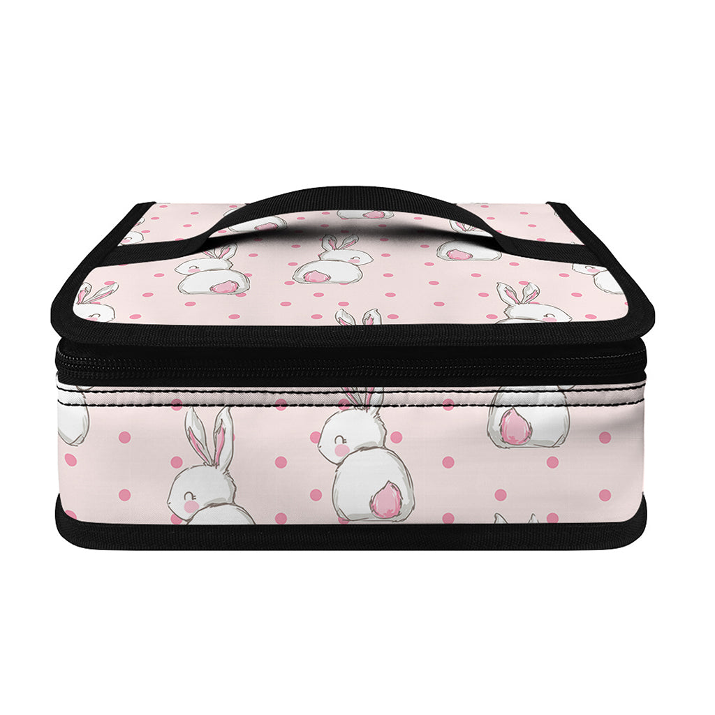 Cute Rabbit Pattern Print Small Lunch Bag