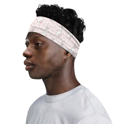 Cute Rabbit Pattern Print Sports Headband