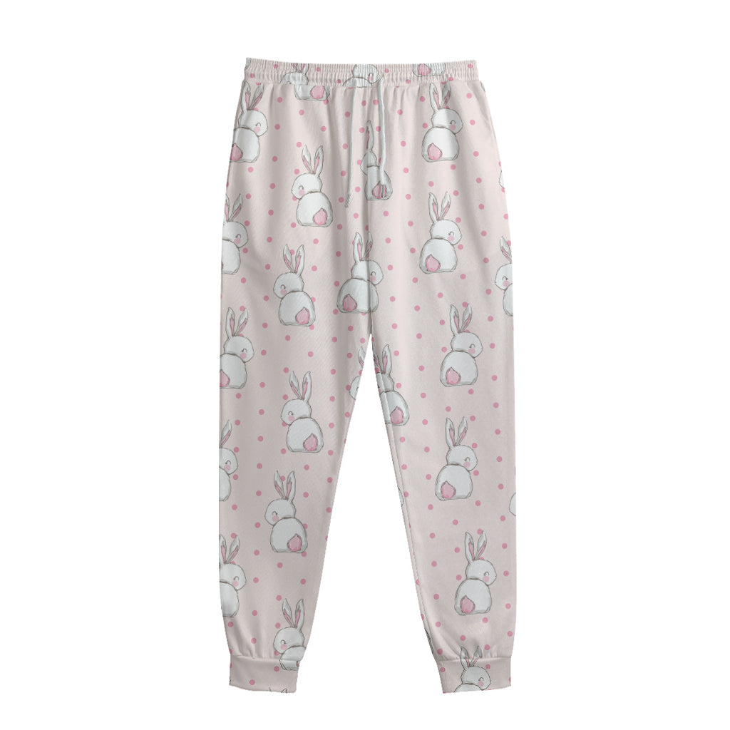 Cute Rabbit Pattern Print Sweatpants
