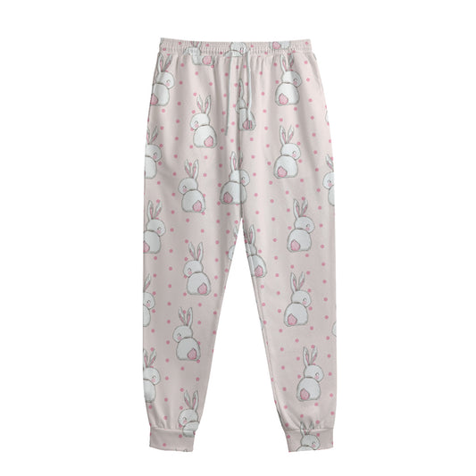 Cute Rabbit Pattern Print Sweatpants
