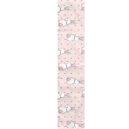 Cute Rabbit Pattern Print Table Runner