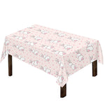 Cute Rabbit Pattern Print Tablecloth