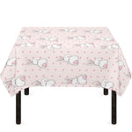 Cute Rabbit Pattern Print Tablecloth