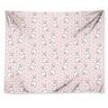 Cute Rabbit Pattern Print Tapestry