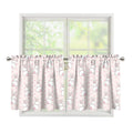 Cute Rabbit Pattern Print Tier Curtains