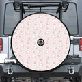 Cute Rabbit Pattern Print Tire Cover With Camera Hole