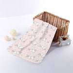 Cute Rabbit Pattern Print Towel