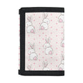 Cute Rabbit Pattern Print Trifold Wallet