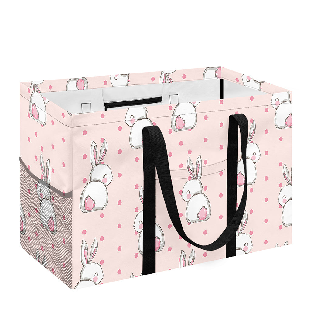 Cute Rabbit Pattern Print Utility Tote Bag