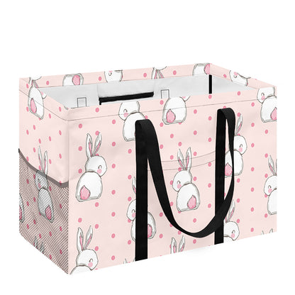 Cute Rabbit Pattern Print Utility Tote Bag